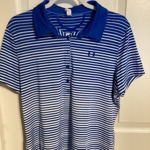 Under Armour XLarge blue & white stripe